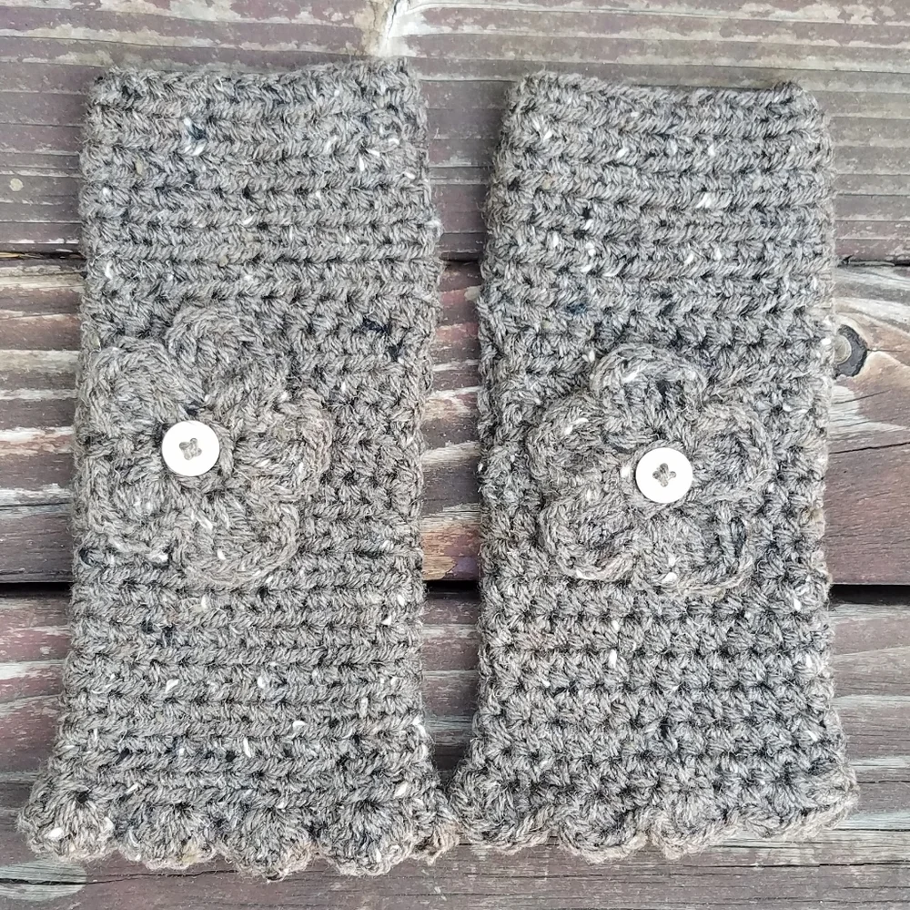Handmade Hand Warmers - Brown and Speckled